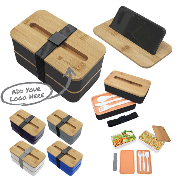 Stackable Bento Box With Phone Stand