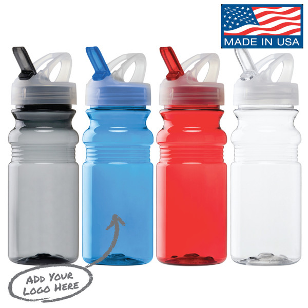 Concord 20 oz. PET Bike Bottle w/Flip Spout Lid