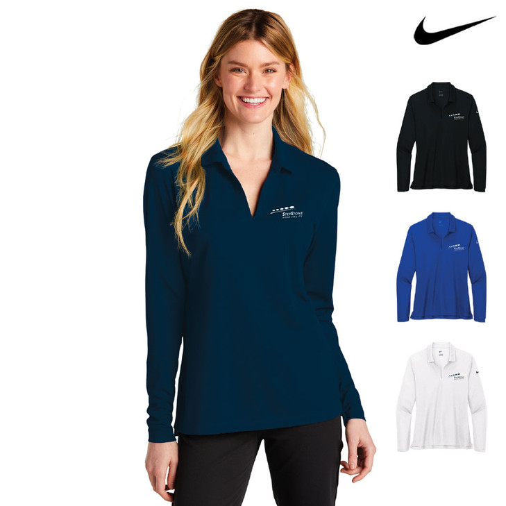 StepStone Hospitality Ladies Nike Dri-FIT Micro Pique 2.0 Long Sleeve Polo