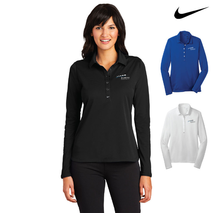 StepStone Hospitality Ladies Nike Long Sleeve Dri-FIT Stretch Tech Polo (OD)