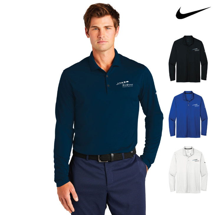 StepStone Hospitality Nike Dri-FIT Micro Pique 2.0 Long Sleeve Polo - Men's (OD)