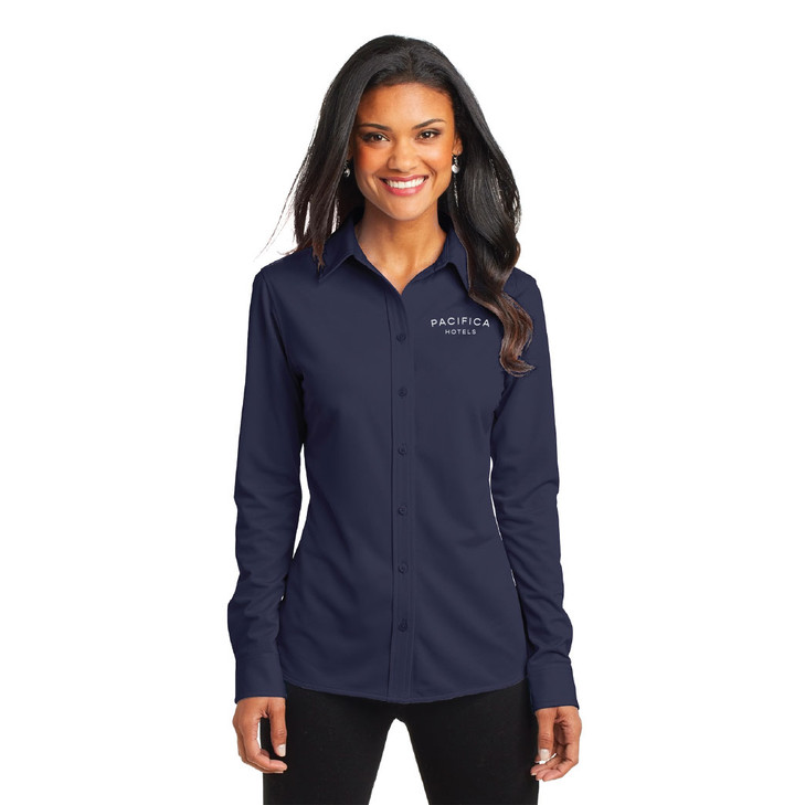 Pacifica Ladies Dimension Knit Dress Shirt (ODE)