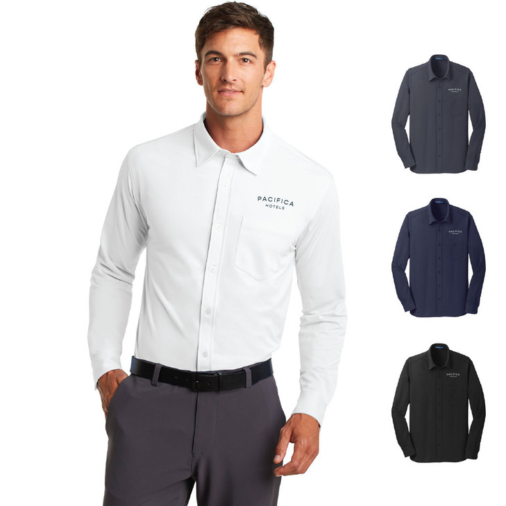 Pacifica Mens Dimension Knit Dress Shirt (ODE)