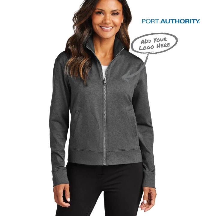 Ladies Port Authority® C-FREE® Double Knit Full-Zip (ODE)