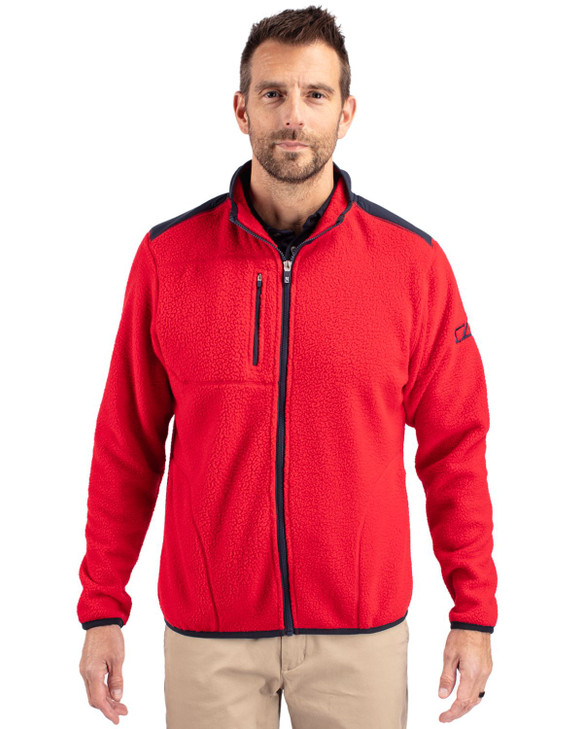 Mens Cutter & Buck  Cascade Eco Sherpa Fleece Jacket (CM)