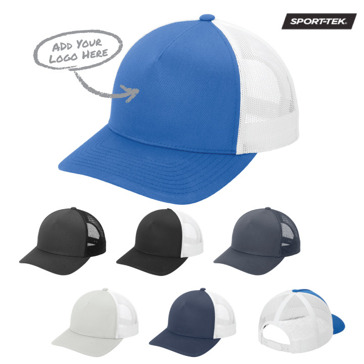 Sport-Tek® Yupoong® Retro Trucker 5-Panel Cap (OD)