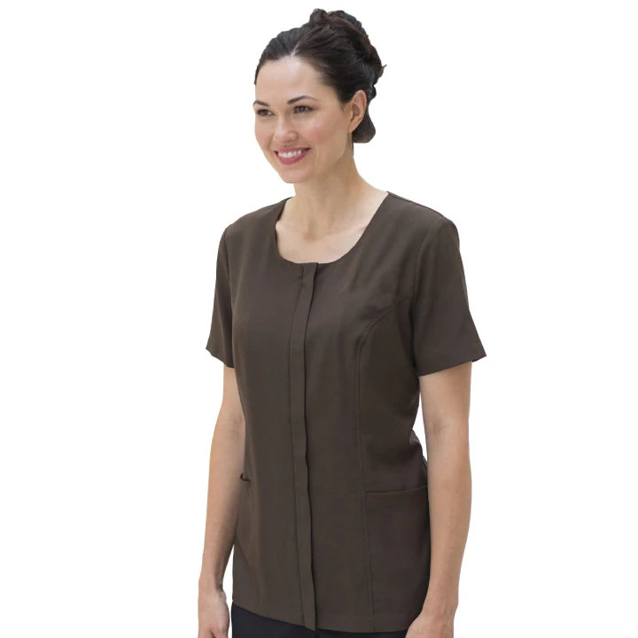 Housekeeping Essential Soft-Stretch Scoop Neck Tunic (CM)