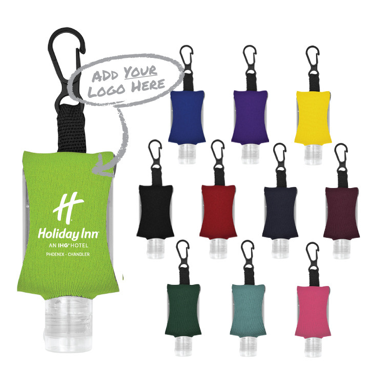 1 OZ. HAND SANITIZER WITH EVA CASE AND CLIP (CM)