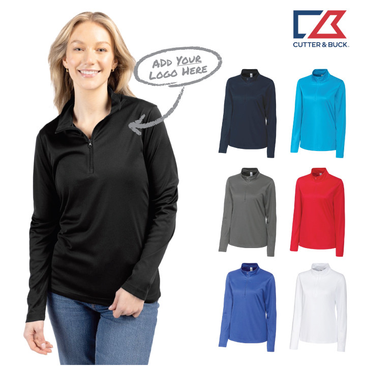 Cutter & Buck Clique Spin Eco Performance Half Zip Womens Pullover (CM)
