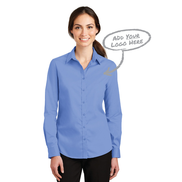 Port Authority® Women's SuperPro™ Twill Button Shirt