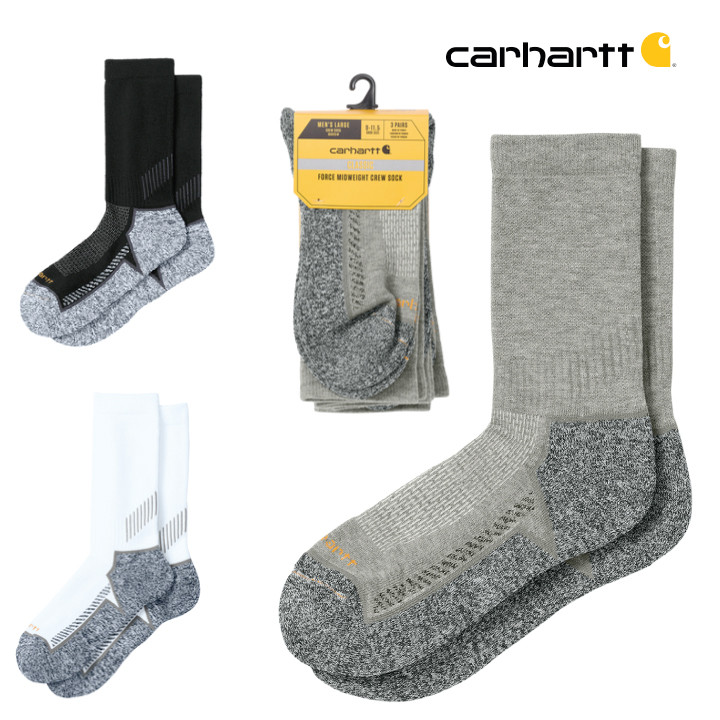 Carhartt Force® Midweight Crew Sock (3-Pack)