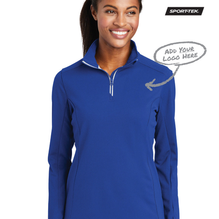 Women's Sport-Wick® Textured 1/4-Zip Pullover (OD)
