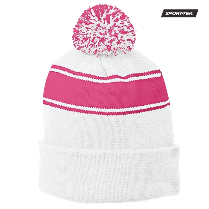 Stripe Pom Pom Beanie (ODE)
