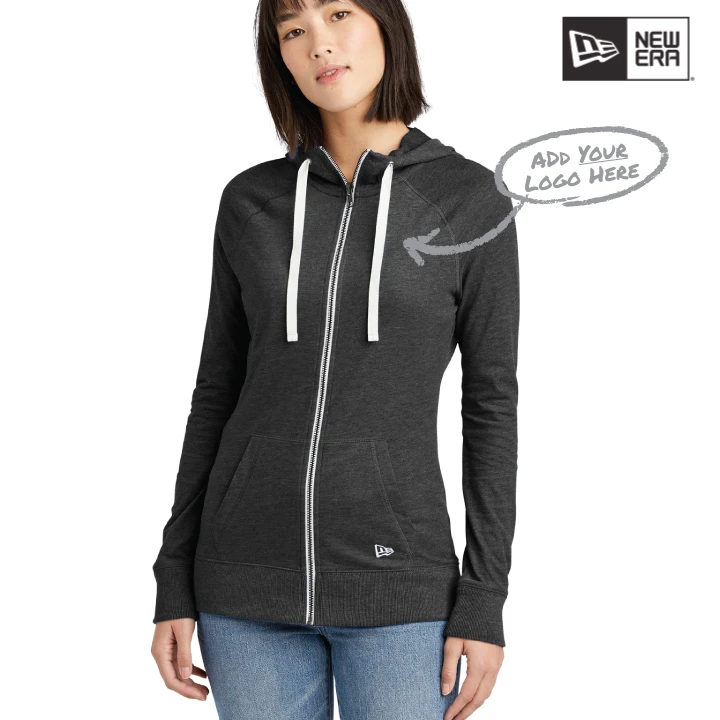 New Era® Women's Sueded Cotton Blend Full-Zip Hoodie