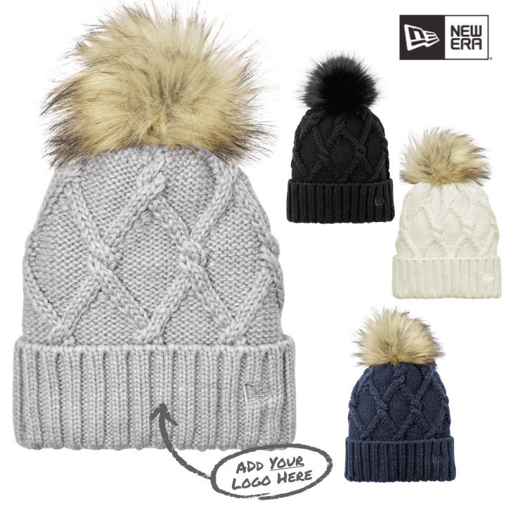 New Era ® Faux Fur Pom Beanie