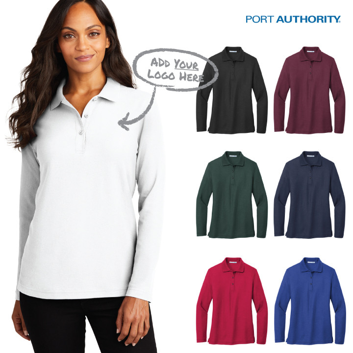 Women's Silk Touch™ Long Sleeve Polo