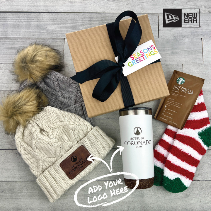 New Era ® Faux Fur Pom Beanie & Perka Mug Gift Set