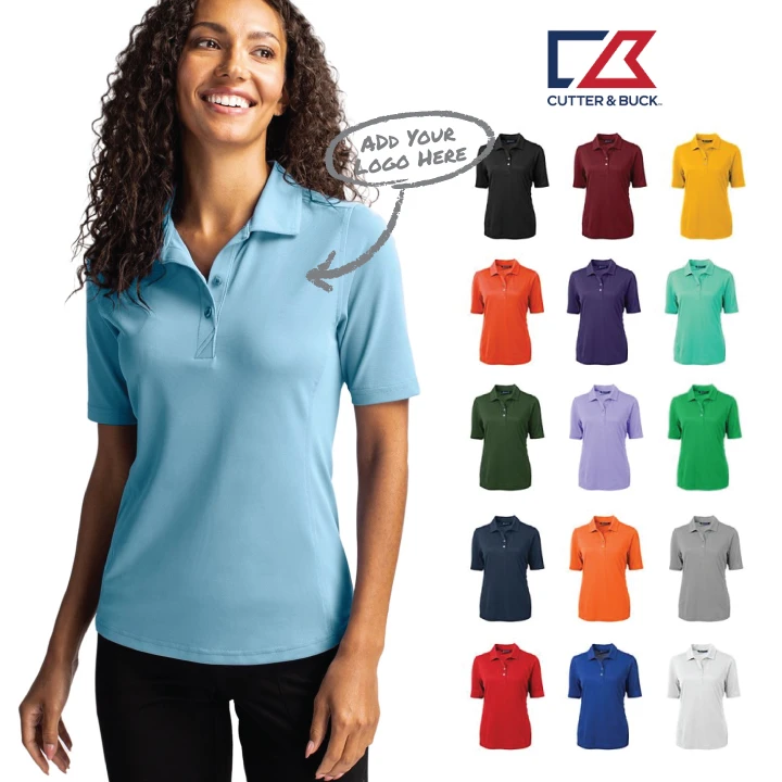 Cutter & Buck Virtue Eco Pique Recycled Womens Polo
