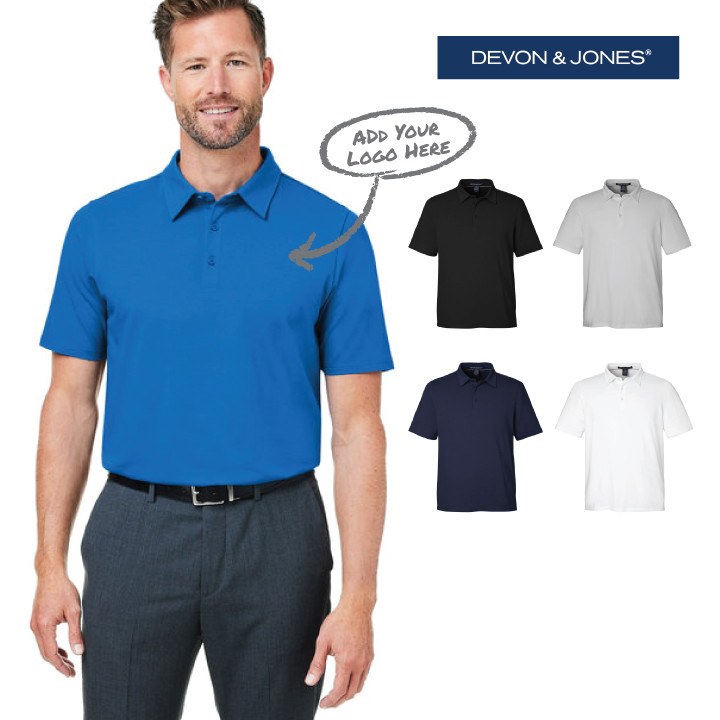 Devon & Jones Men's Raleigh Stretch Polo