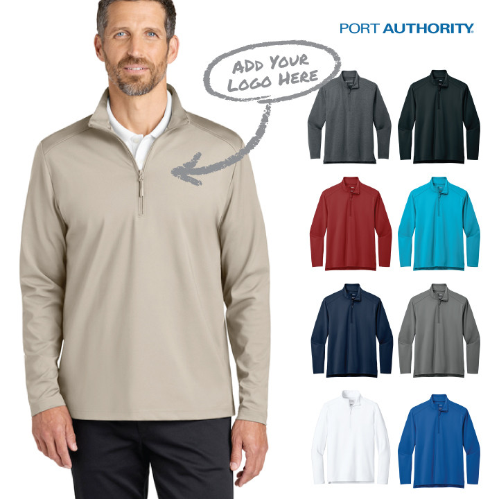 Port Authority® C-FREE® Double Knit 1/4-Zip