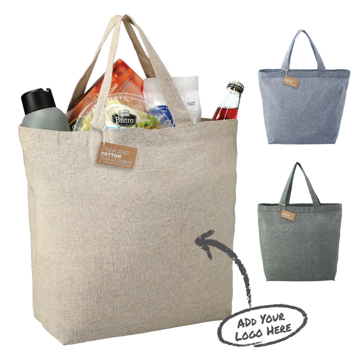 Recycled 5oz Cotton Twill Grocery Tote
