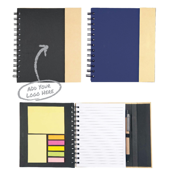 6.5" x 7" FSC® Mix Lock-it Spiral Notebook