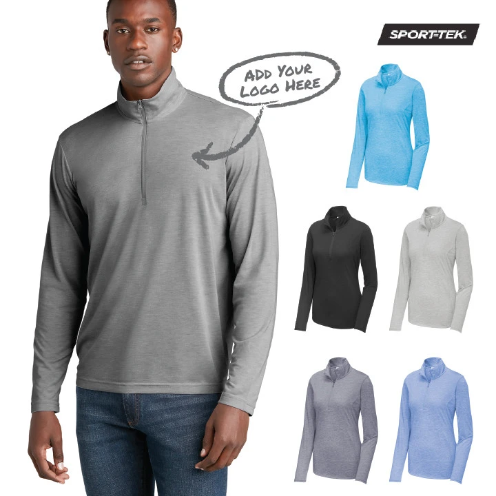 Sport-Tek ® PosiCharge ® Tri-Blend Wicking 1/4-Zip Pullover