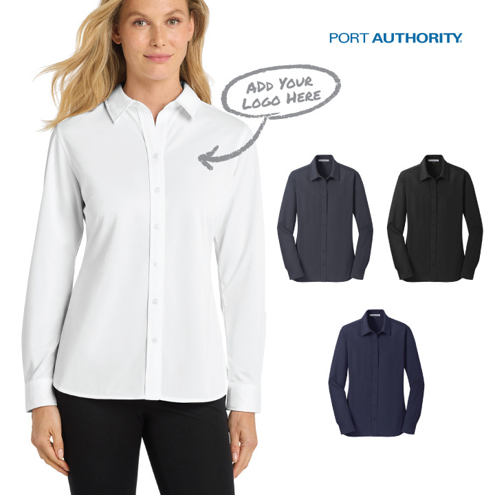Women's Dimension Knit Dress Shirt