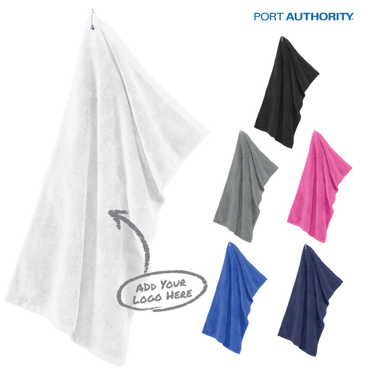 Port Authority® Grommeted Microfiber Golf Towel
