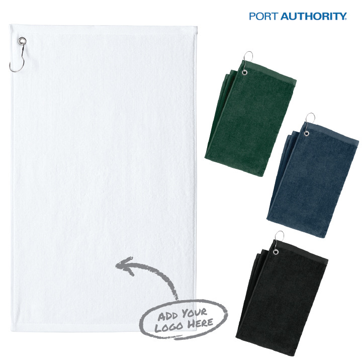 Port Authority® Grommeted Terry Velour Golf Towel