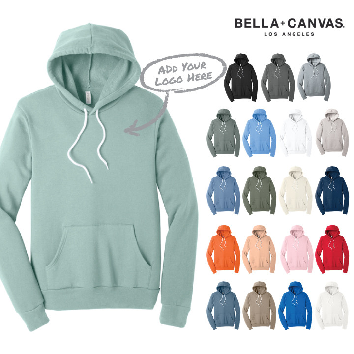 BELLA+CANVAS® Unisex Sponge Fleece Pullover Hoodie