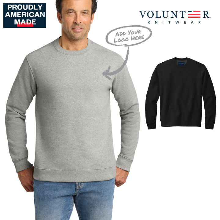 Volunteer Knitwear™ Chore Fleece Crewneck(USA Made)