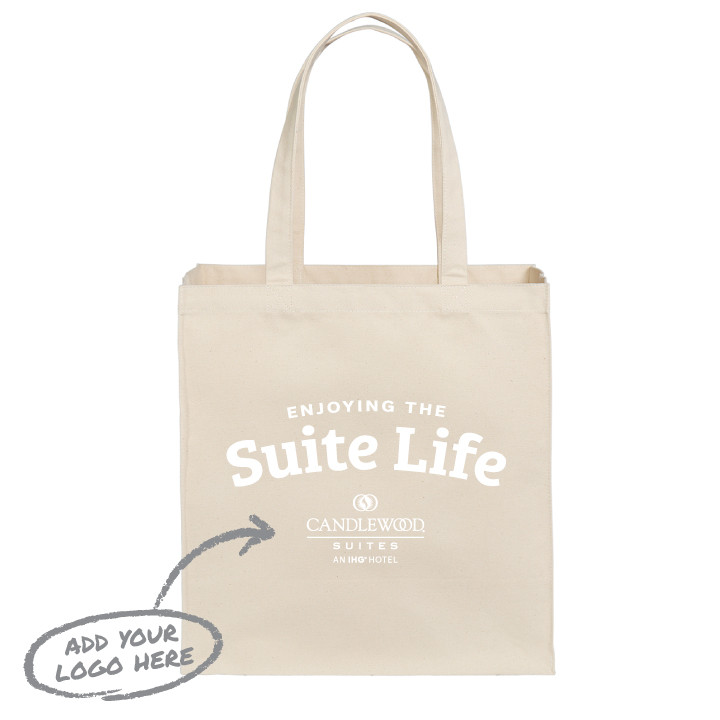 (Suite Life) Sturdy Cotton Canvas Shopper Tote