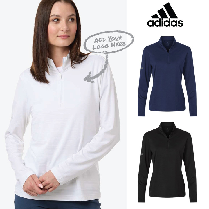 Women's Textured Stripe Quarter-Zip Pullover