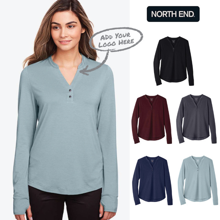 Women's JAQ Stretch Performance V-Neck Snap Pullover