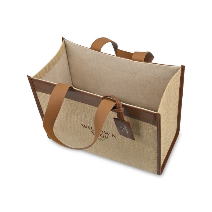 Out of The Woods® Jute Trim Box Tote