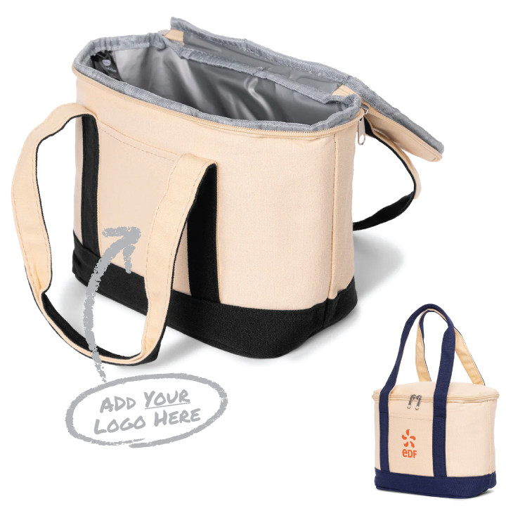 Insulated Cotton Lunch Tote