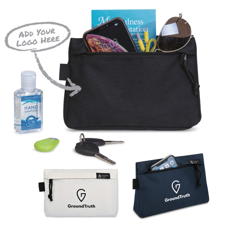 Renew AWARE™ rPET Zippered Travel Pouch