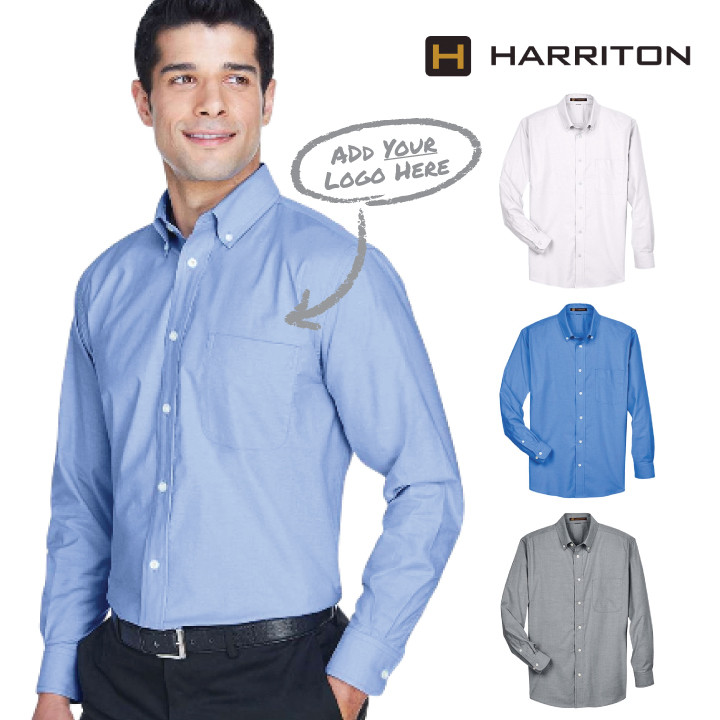 Harriton Men's Oxford Shirt
