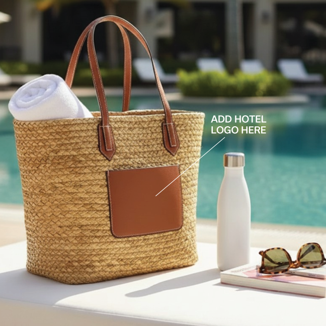 Akena Natural Hyacinth Grass Tote