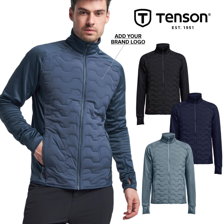Tenson Txlite Solvik Recycled Hybrid Midlayer Mens Full Zip