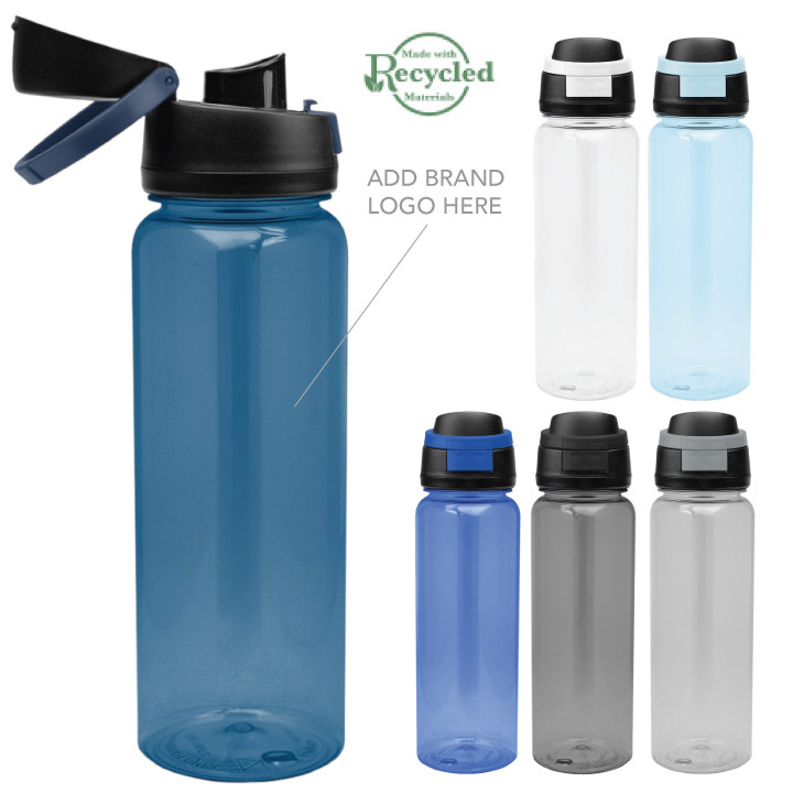 32 Oz. Pop Sip RPET Bottle