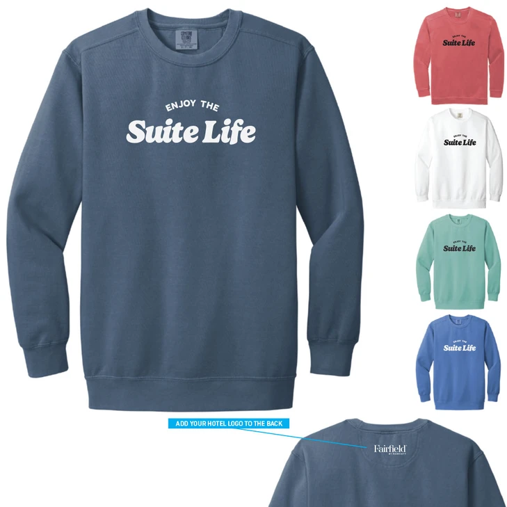 Suite Life Unisex Ring Spun Crewneck Sweatshirt (ODI)