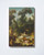 Notebook cover of a Fragonard painting depicting a man holding a rose encountering two women in a garden adorned with trees, flowers, a fountain with a statue of cherubs and a marble vase. Notebook cover of a Fragonard painting depicting a man holding a rose encountering two women in a garden adorned with trees, flowers, a fountain with a statue of cherubs and a marble vase.