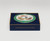 Blue tin with birds motif. Blue tin with birds motif.