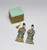 Puzzle box with 2 separate assembled puzzles depicting Ladies on stands from the Qing dynasty.