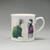 Mug featuring a carousel of fashion plate subjects.