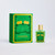 Fragrance box and bottle called Un Parfum d'Aventure featuring a green label.