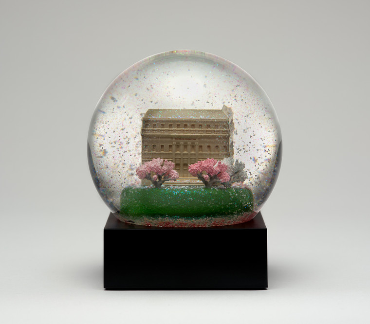 Snowglobe with facade of The Frick Collection building. Snowglobe with facade of The Frick Collection building.
