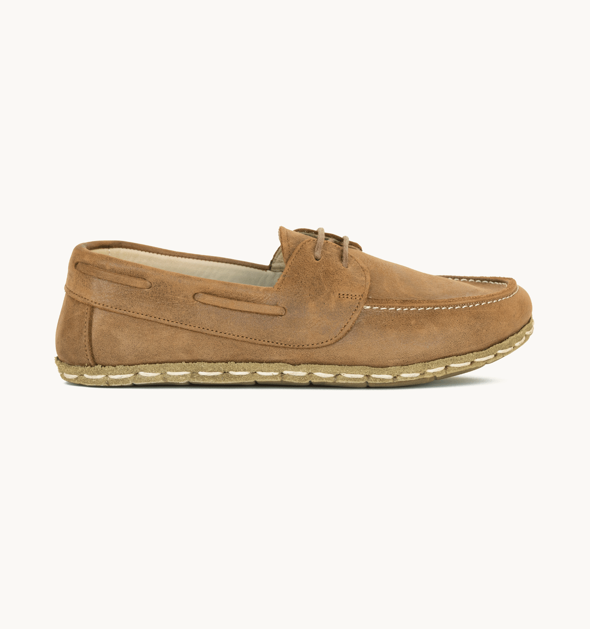 Hickory Barefoot Leather Boat Shoe
